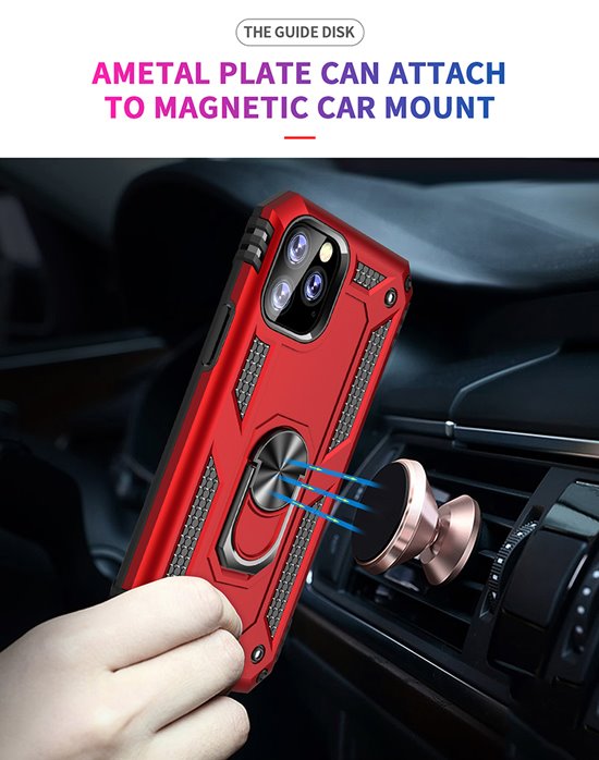 Magnetic stand ring case for iPhone11
