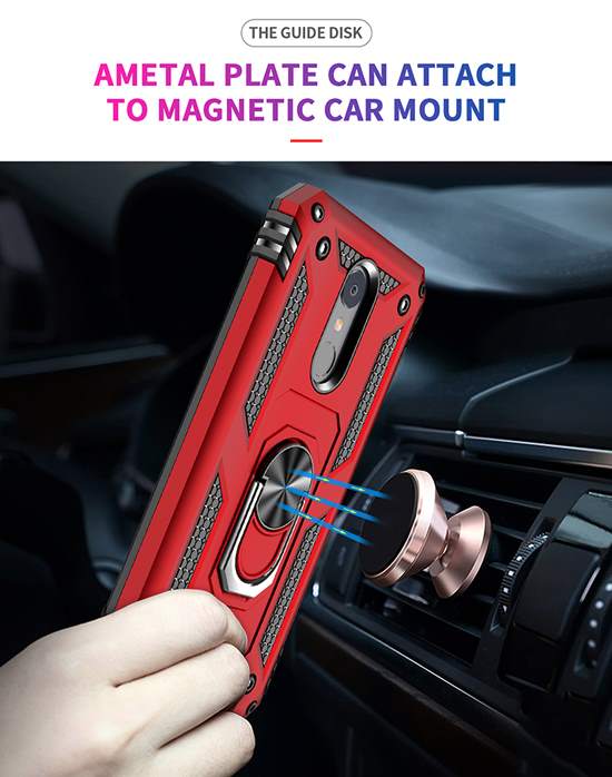 Magnetic Kickstand hybrid case for lg aristo2