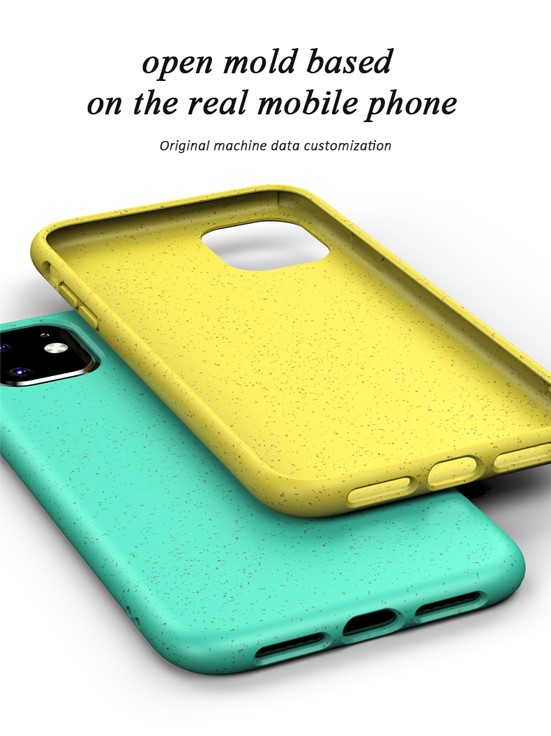 Biodegradable wheat straw case for iPhone11