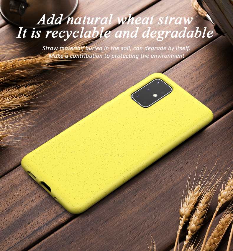 Biodegradable wheat straw case for S20plus