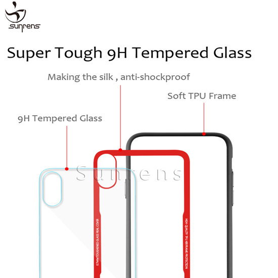Hybrid Tempered Glass Case for iPhoneXS/X XR XSMAX