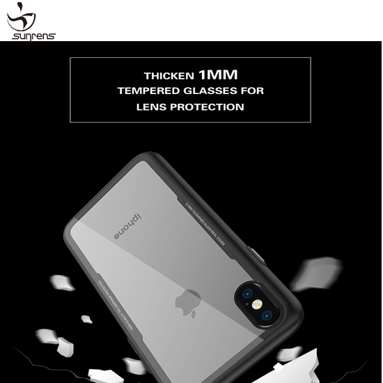 Hybrid Tempered Glass Case for iPhoneXS/X XR XSMAX