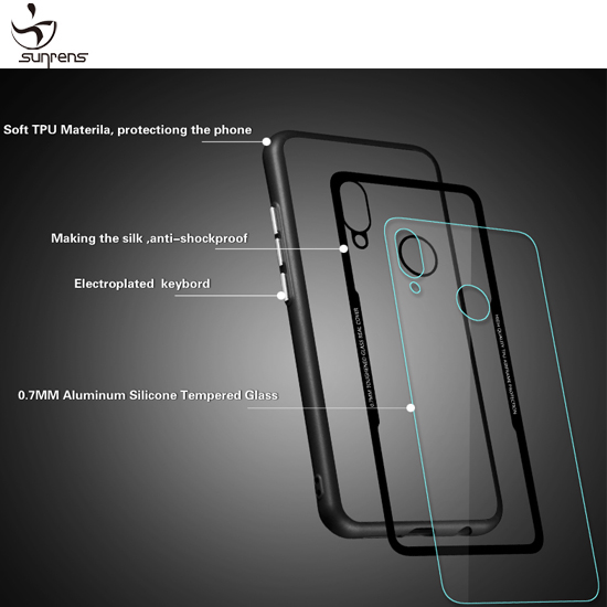 Hybrid Tempered Glass Case for Huawei P20lite