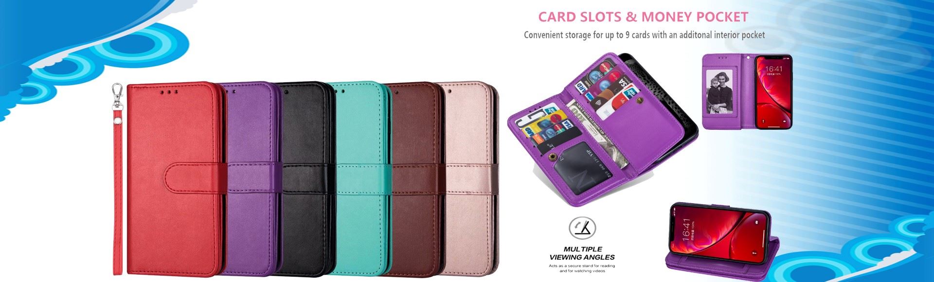  wallet leather case 